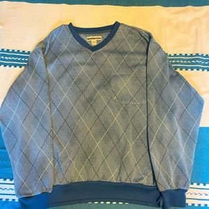 Blue Argyle Sweater